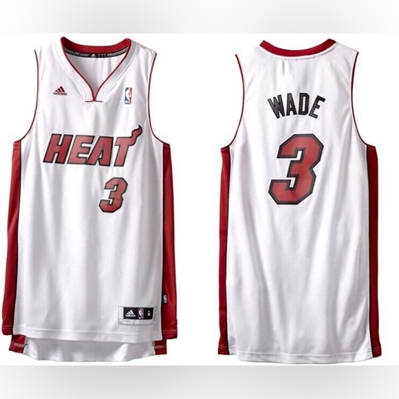 Adidas‎ Men's Miami Heat Dwyane Wade #3 Basketball Jersey size M - Picture 1 of 5